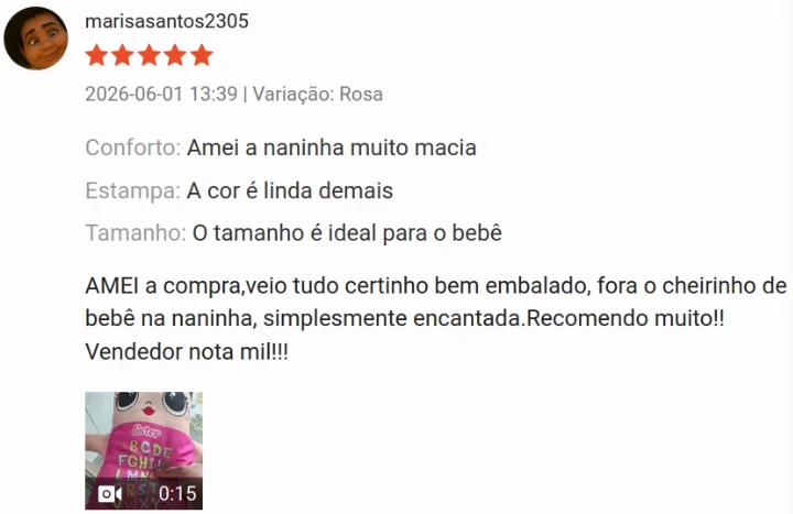 Avaliação de cliente